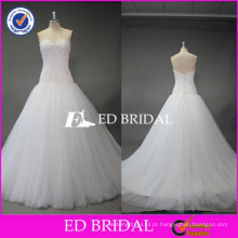 ED Bridal Real Sample Beaded Lace Appliqued Sweethear Vestido de Noiva Vestidos de noiva Vestido de noiva